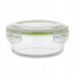 Pojemnik do żywności Frigo szklany 620 ml okrągły zielony 5905031348013