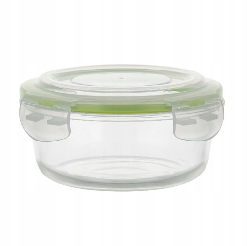 Pojemnik do żywności Frigo szklany 620 ml okrągły zielony 5905031348013