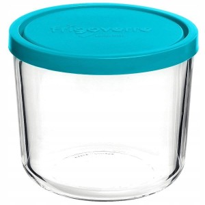 Pojemnik szklany do żywności Frigovere 700ml 12cm niebieski 8001133391401
