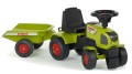 Traktorek Jeździk Baby Claas Axos 310 FALK Zielony z Przyczepką od 1 roku