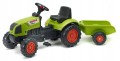 Traktor Na Pedały FALK Claas Zielony na Pedały z Przyczepą Klakson od 2 Lat