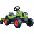 Traktor Na Pedały FALK Claas Zielony na Pedały z Przyczepą Klakson od 2 Lat
