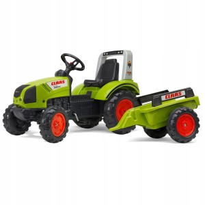 Traktor na Pedały Dla Dzieci FALK Claas Duży z Przyczepką od 3 lat