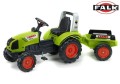 Traktor na Pedały Dla Dzieci FALK Claas Duży z Przyczepką od 3 lat