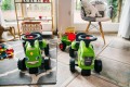 Traktorek Baby Claas FALK Zielony Jeździk z Przyczepką i Akcesoria od 1+