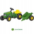 Traktor na Pedały z Łyżką i Przyczepą Rolly Toys John Deere Zielony