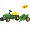 Traktor na Pedały z Łyżką i Przyczepą Rolly Toys John Deere Zielony