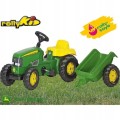 Traktor na Pedały z Łyżką i Przyczepą Rolly Toys John Deere Zielony