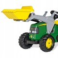 Traktor na Pedały z Łyżką i Przyczepą Rolly Toys John Deere Zielony