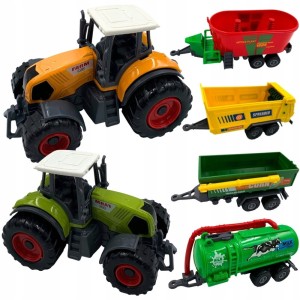TRAKTORY PRZYCZEPY ZESTAW MINI FARMA FARMER ROZRZUTNIK CYSTERNA WOOPIE