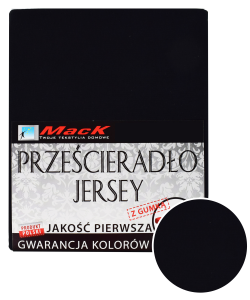 Prześcieradło Jersey Mack Czarny
