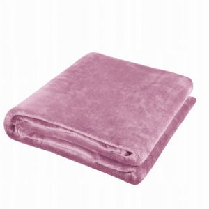 Koc 160x200 Comfort mikrofibra różowy